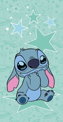 Disney Lilo und Stitch Starstitch Badetuch für Kinder aus Baumwolle - 70 x 140