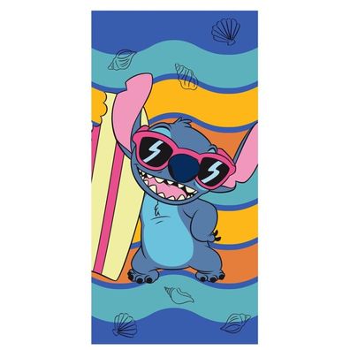 Disney Lilo und Stitch Waves , (Fast Dry) Badetuch für Kinder aus Polyester