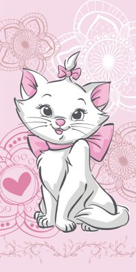 Disney Marie Aristocat Badehandtuch Badetuch für Kinder aus Baumwolle - 70 x