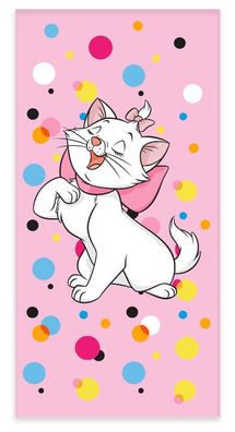 Disney Marie Bubbles Badetuch für Kinder aus Baumwolle - 60 x 120 cm