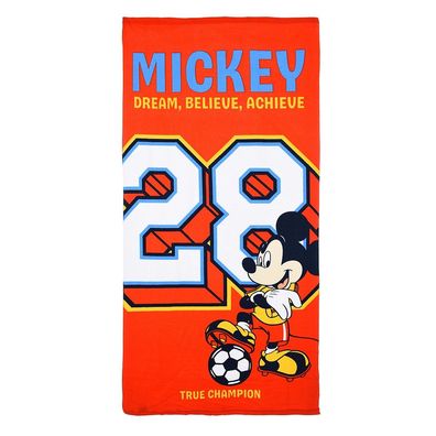 Disney Mickey , ( ) Badetuch für Kinder aus Polyester - 70 x 140 cm