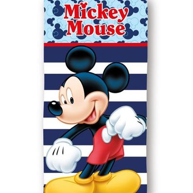 Disney Mickey Fun Stripe , (Fast Dry) Badetuch für Kinder aus Polyester - 70 x