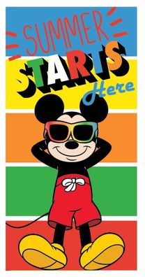 Disney Mickey Starts , Strandhandtuch ( ) Badetuch für Kinder aus Polyester