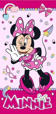 Disney Minnie Funny Badetuch für Kinder aus Baumwolle - 70 x 140 cm
