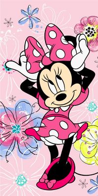 Disney Minnie Pink Bow , 70 * 140cm Badetuch für Kinder aus Baumwolle - 70 x 140