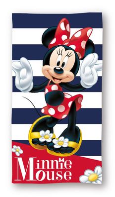 Disney Minnie Polka Style , Strandhandtuch (Fast Dry) Badetuch für Kinder aus