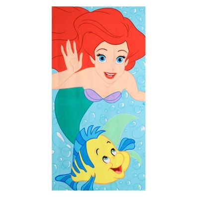 Disney Prinzessin Flounder , ( ) Badetuch für Kinder aus Polyester - 70 x 140 cm