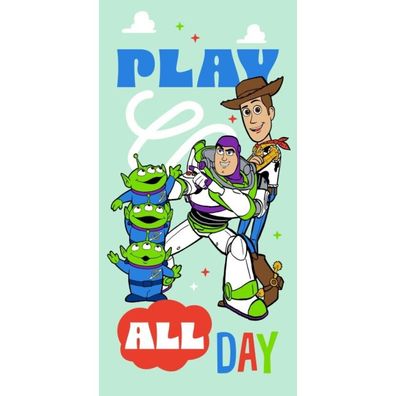 Disney Toy Story All Day , ( ) Badetuch für Kinder aus Polyester - 70 x 140 cm