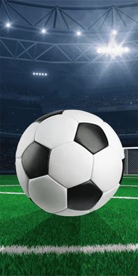 Fußball Field Badetuch für Kinder aus Baumwolle - 70 x 140 cm