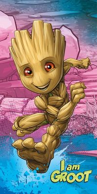 Guardians of the Galaxy I am Groot Badetuch für Kinder aus Baumwolle - 70 x 140