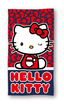 Hello Kitty Cutie Style , (schnell trocknend) Badetuch für Kinder aus Polyester