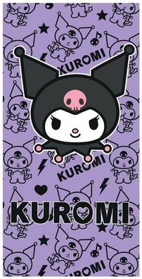 Hello Kitty Kuromi Chaos ( ) Badetuch für Kinder aus Polyester - 70 x 140 cm