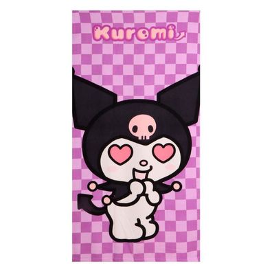 Hello Kitty Kuromi Heart , (Fast Dry) Badetuch für Kinder aus Polyester - 70 x