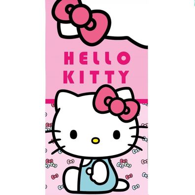 Hello Kitty Lovely Day , ( ) Badetuch für Kinder aus Polyester - 70 x 140 cm