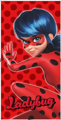 Miraculous Geschichten von Ladybug und Cat Noir Badetuch für Kinder aus