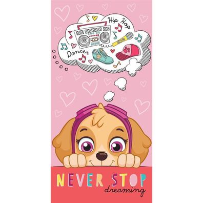 Paw Patrol , ( ) Badetuch für Kinder aus Polyester - 70 x 140 cm