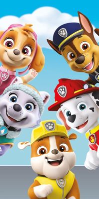 Paw Patrol Happy Glance Badetuch für Kinder aus Baumwolle - 70 x 140 cm