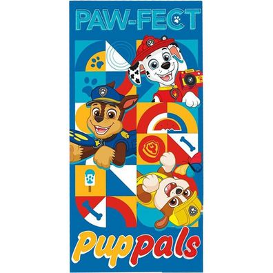 Paw Patrol Paw-fect Badetuch für Kinder aus Baumwolle - 70 x 140 cm