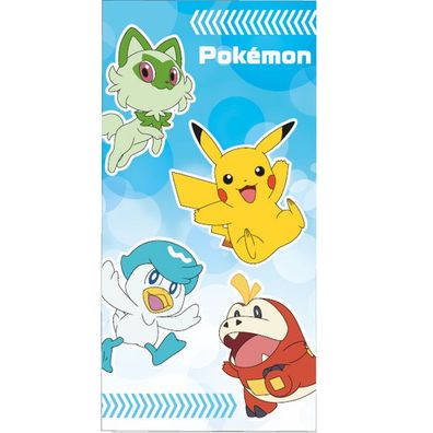 Pokémon Generation 9 Badetuch für Kinder aus Baumwolle - 70 x 140 cm