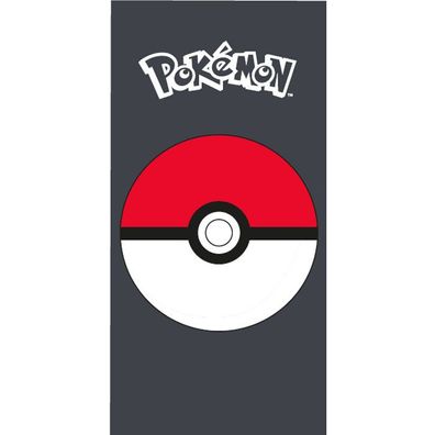 Pokémon Pokeball Badetuch für Kinder aus Baumwolle - 70 x 140 cm