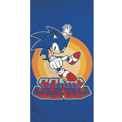 Sonic the Hedgehog , ( ) Badetuch für Kinder aus Polyester - 70 x 140 cm