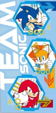 Sonic the Hedgehog Team Sonic the Hedgehog Badetuch für Kinder aus Baumwolle