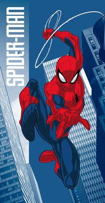Spiderman Jump Badetuch für Kinder aus Baumwolle - 70 x 140 cm