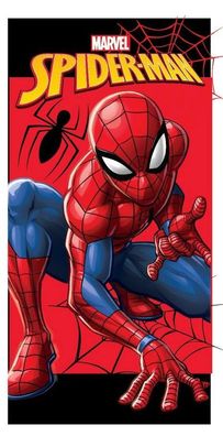 Spiderman Power Pose , ( ) Badetuch für Kinder aus Polyester - 70 x 140 cm