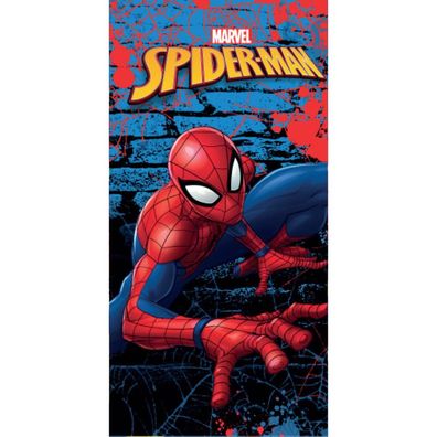 Spiderman Wall Badetuch für Kinder aus Baumwolle - 70 x 140 cm