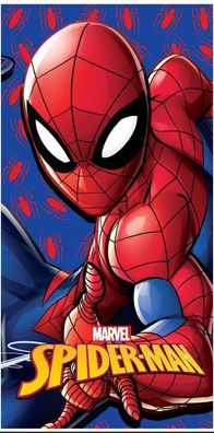 Spiderman Web Strike , ( ) Badetuch für Kinder aus Polyester - 70 x 140 cm