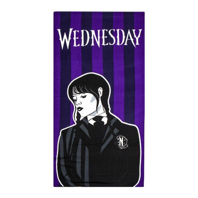 Wednesday , ( ) Badetuch für Kinder aus Polyester - 70 x 140 cm