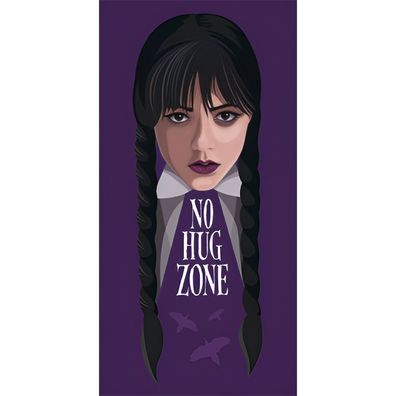 Wednesday No Hug Badetuch für Kinder aus Baumwolle - 70 x 140 cm