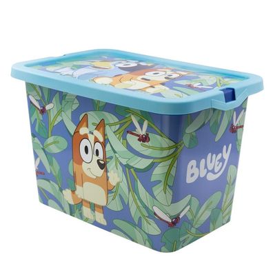 Bluey Leaves Kunststoff 7 L Aufbewahrungsbox für Kinder - 19 x 19,5 x 29,5 cm