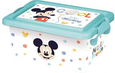 Disney Mickey Kunststoff 3,7 L Aufbewahrungsbox für Kinder - 12 x 19 x 26,5 cm