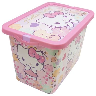 Hello Kitty Pastel Kunststoff 7 L Aufbewahrungsbox für Kinder - 19 x 19,5 x