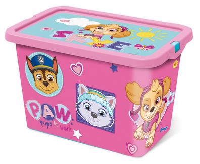 Paw Patrol Girl Pinky Plastik 7 L Aufbewahrungsbox für Kinder - 19 x 19,5 x