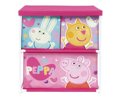 Peppa Wutz mit 3 Fächern Spielzeugregal für Kinder - 53 x 30 x 60 cm