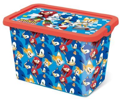 Sonic the Hedgehog Friends Kunststoff- 7 L Aufbewahrungsbox für Kinder - 19 x
