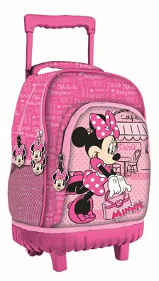 Disney Minnie Paris premium rollender , Tasche 44 cm Schultasche mit Rollen für