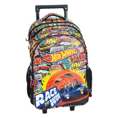 Hot Wheels Race to Win rollende , Tasche 46 cm Schultasche mit Rollen für