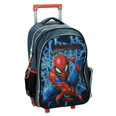 Spiderman Frame rollende , Tasche 46 cm Schultasche mit Rollen für Kinder - 46