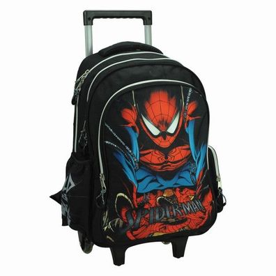 Spiderman Shadow rollende , Tasche 46 cm Schultasche mit Rollen für Kinder - 46