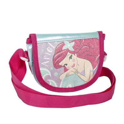 Disney Prinzessin Ariel glänzende Umhängetasche für Kinder - 15 x 12 x 4 cm