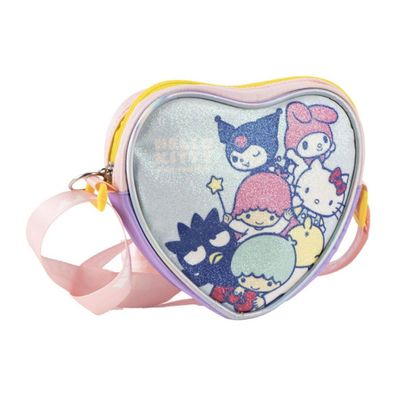 Hello Kitty Friends glitzernde Umhängetasche für Kinder - 15 x 14 cm