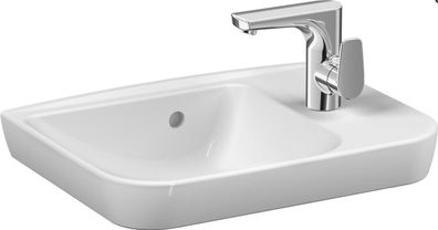 Vitra my Way 2.0 Handwaschbecken unterbaufähig, 1 HL R 500x375mm weiß