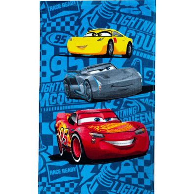 Disney Cars Speed Champions Gesichtstuch für Kinder aus Baumwolle - 30 x 50 cm