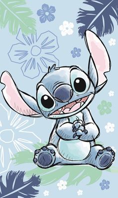 Disney Lilo und Stitch Ohana Blue Gesichtstuch für Kinder aus Baumwolle - 30 x