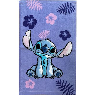 Disney Lilo und Stitch Purple Gesichtstuch für Kinder aus Baumwolle - 30 x 50 cm