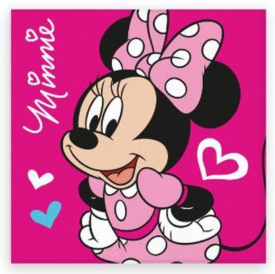 Disney Minnie Love Gesichtstuch für Kinder aus Baumwolle - 30 x 30 cm