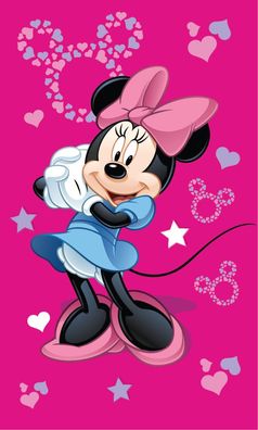 Disney Minnie Pink Gesichtstuch für Kinder aus Baumwolle - 30 x 50 cm